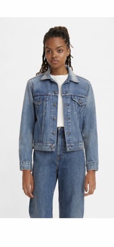 Pre-owned Levi's Made & Crafted Boyfriend Trucker Japanese Denim Jacket Women's Sz M $248 In Bottle Blue