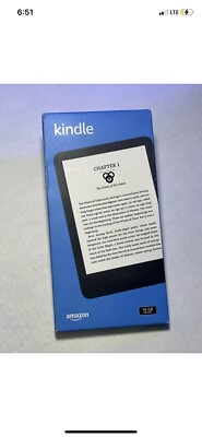 Amazon Kindle (2022) 16GB, Wi-Fi, 6 Inch eBook Reader   Black. NewSealed!