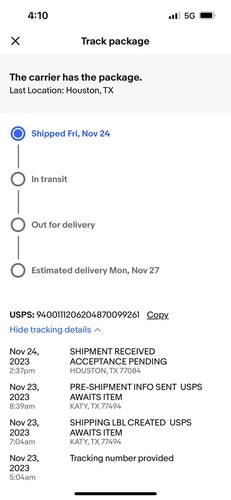 Item photo(s) from verified buyer