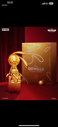 Popmart Oswald the Lucky Rabbit Figurine Disney 100th Years