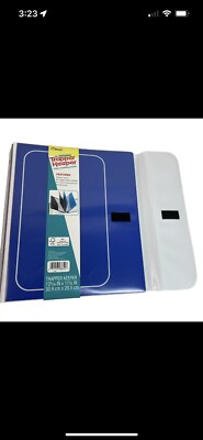 Mead Trapper Keeper Blue 3 Ring Portfolio binder Notebook 2 Folders Pocket