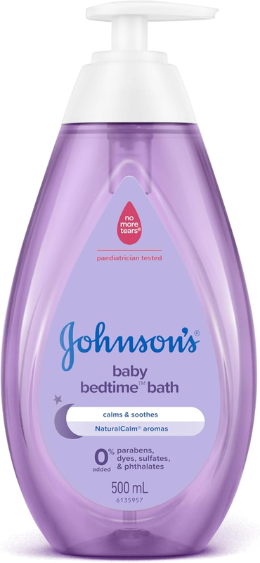Bedtime Gentle Calming Jasmine & Lily Scented Tear-Free Baby Bath 500Ml