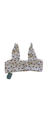Free People Boho Women's Britt Cherry-Embroidered Bralette White Combo Medium