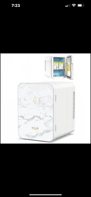 Cold White Small Fridge for Bedroom and Travel,  Durable and Lightweight make-up