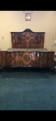 Burwood Hand Carved Italian country antique bedroom suite Walnut