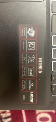Acer Nitro 5 AN515-58 15.6 in (512GB SSD, Intel Core i5 12th Gen., 2.0GHz, 16GB
