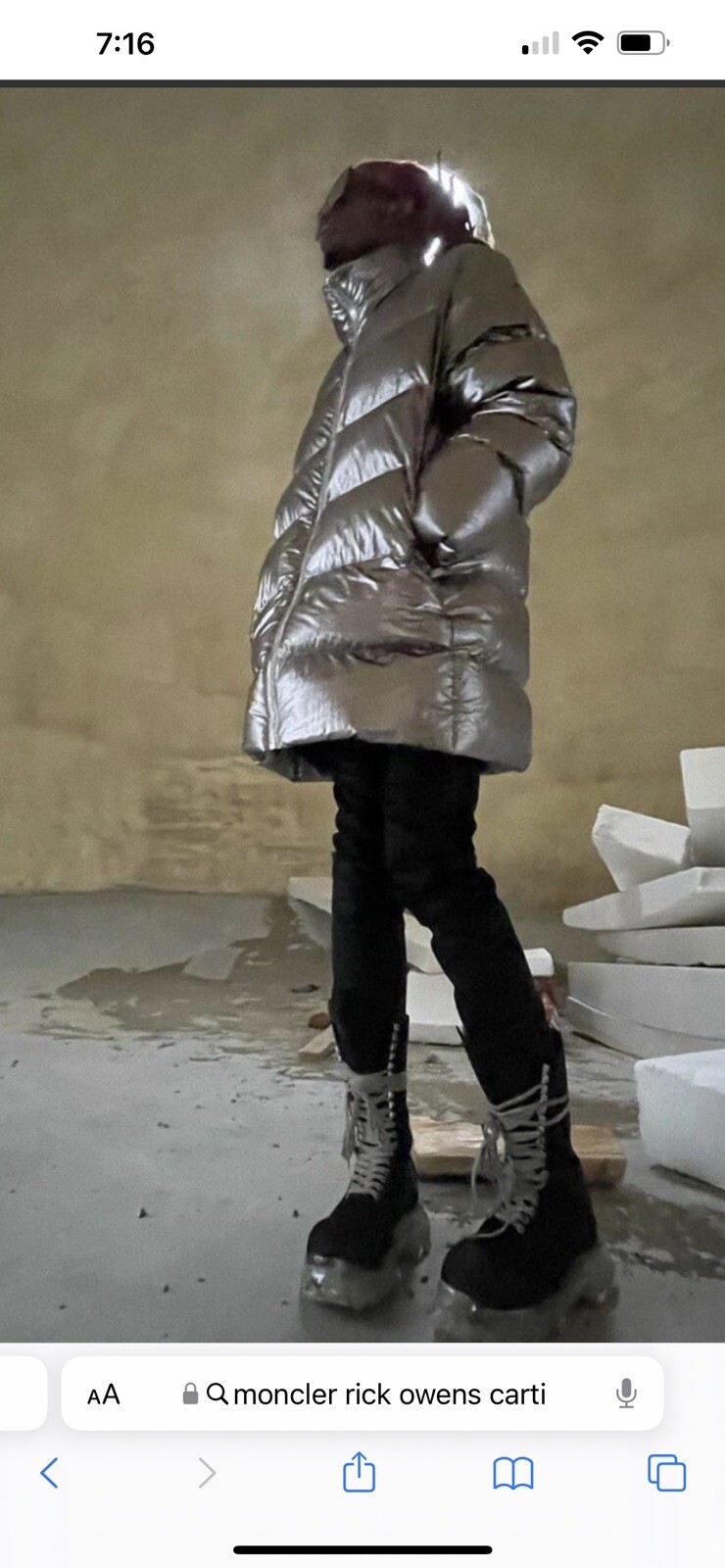 Rick owens moncler boots. Rick owens x moncler boots. playboi carti rick owens.