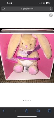 Doudou Et Compagnie Paris Bunny Baby Teething Ring Teether Beige Pink Soft A1