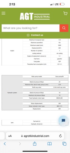 AGT Agrotk Industrial Mini Excavator 13 HP QS12R