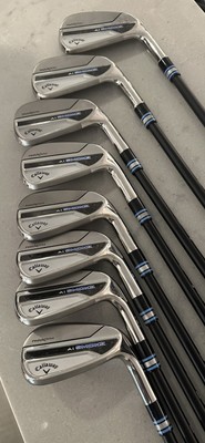  Callaway Paradym Ai Smoke Irons 4-AW Fujikura Axiom 105 Stiff Velocore Shafts 