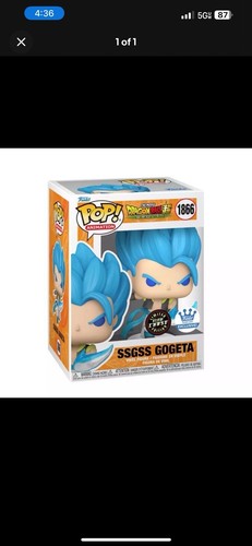 み*様 funko POP 1866 SSGSS ゴジータ　（蓄光チェイス版） funko POP 1866 SSGSS ゴジータ （蓄光チェイス版） Funko Pop