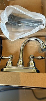 Peerless P99616LF Chrome 3 Hole Sink Faucet Lever Style Handle NIB
