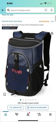 Arcticw Zone Titan Deep Freeze 24 Can Backpack Cooler