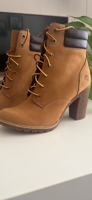 Timberland Women's Allington 6-Inch Lace-Up Heeled Boot TB0A1HLS231 Wheat Nubuck