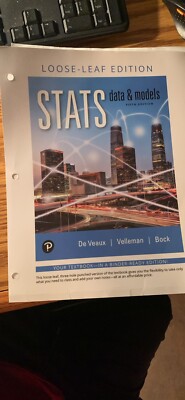 Stats : Data and Models, Books a la Carte Edition by Paul Velleman, Richard...