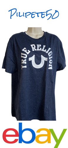 True Religion Tee Shirt Blue Short Sleeve Lounge Wear With