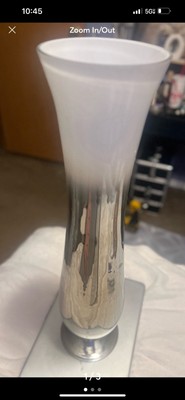 Chrome Finish Elegant Floor Vase 24 