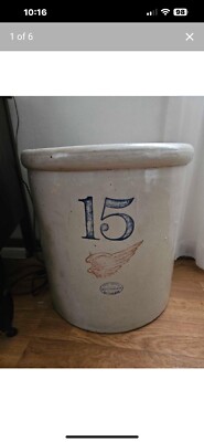 Antique 15 Gallon Red Wing Crock