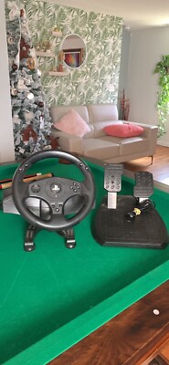 Thrustmaster T80 PlayStation PS3 PS4 Racing Steering Wheel & Pedals Tested Black