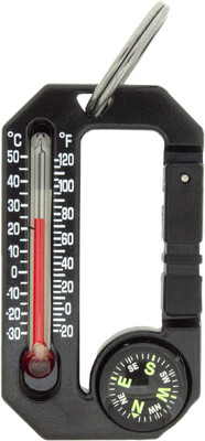 Sun Company Hikehitch 2 - Thermometer and Compass Carabiner | Camping, Hiking, a