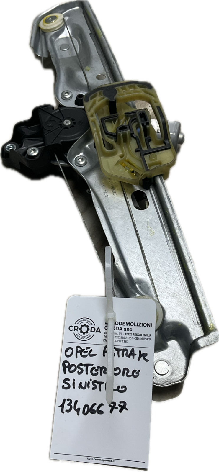 alzavetro alzacristallo posteriore sinistro psx post per OPEL ASTRA K anno 2017