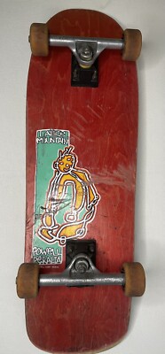Vintage 1990 Powell Peralta  Lance Mountain Skateboard Deck, Gullwing Trucks