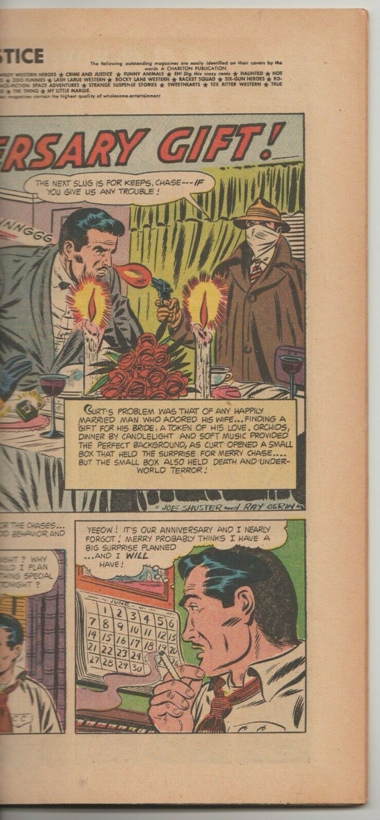 Crime And Justice #20 High-Grade FN/FN+ 1954 Charlton Comics Golden-Age Giordano