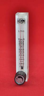 Acrylic Square adjust gas/air/Oxygen panel flow meter with valve good rotameter 