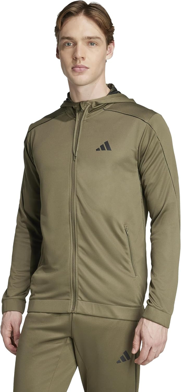 adidas mens Train Essentials Camouflage Full-zip Hoodie