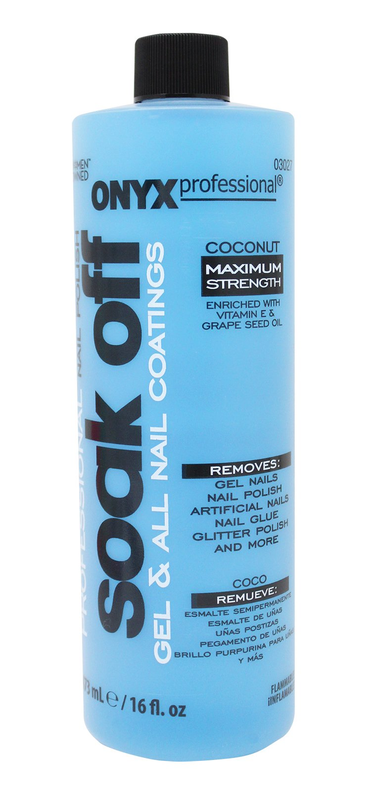 *Onyx Professional Soak Off Gel and Nail Coating Remover, 16 fl oz. Bottle New**