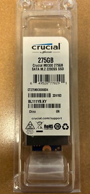 SSD 275GB M.2 80mm 2280 SS SATA3 3D TLC, CRUCIAL MX300