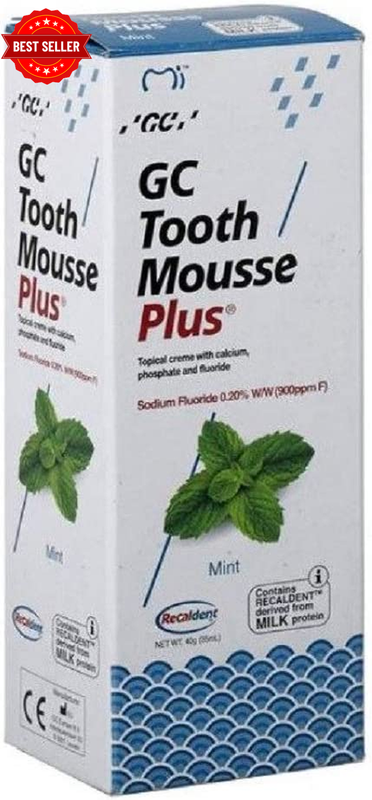 GC Tooth Mousse plus Mint 40G Tube | 1 Tube |  Topical Creme Tooth Desensitiser