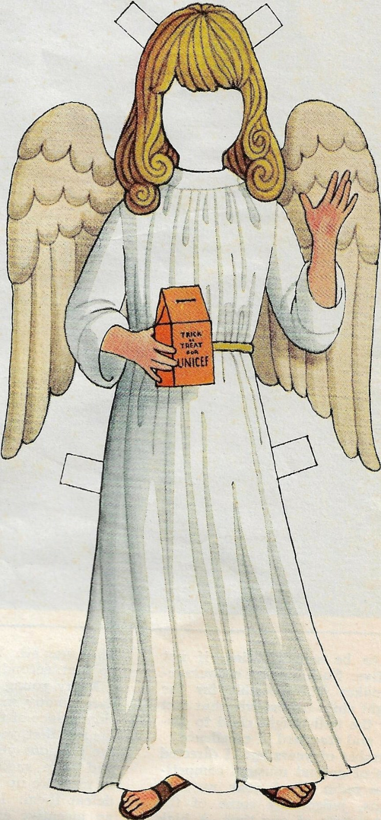 Vintage Betsy McCall Magazine. Paper Doll, Halloween unicef 1968