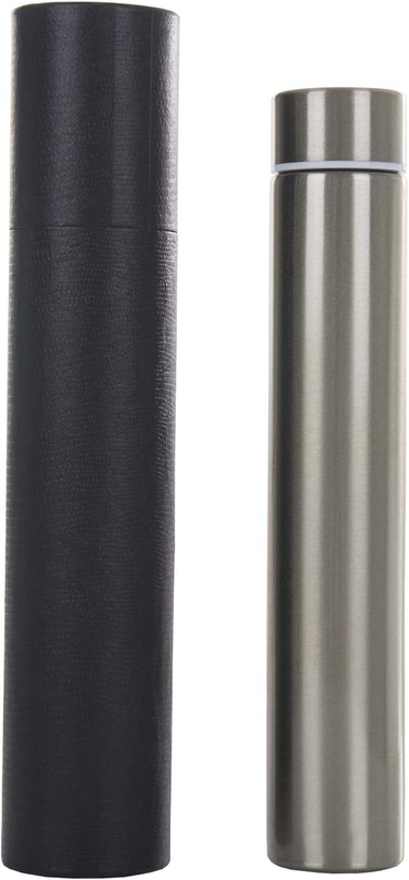 Slim Thin Stainless Steel Vacuum Insulated Thermos Water Bottle Leak Proof Eco-F