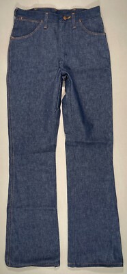 Vintage 77' NWT Wrangler 14oz Deadstock Raw BrokenTwill Ridged Bootcut Unaltered