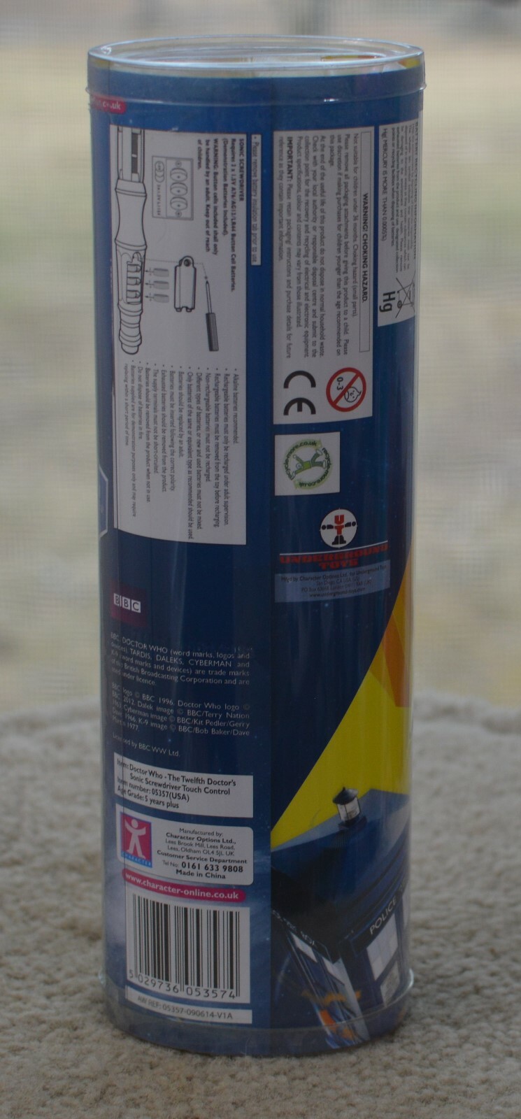 Doctor Who Twelfth 12th Dr Sonic Screwdriver Touch Control Lights & Sound