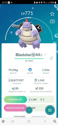 Shiny Blastoise ( Party Hat ) Pokemon Trade Go