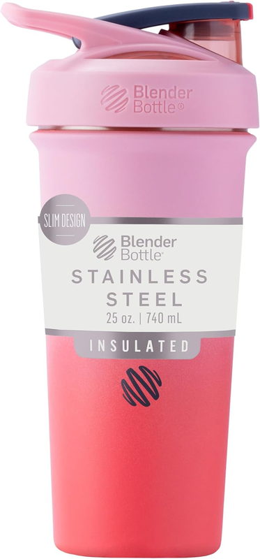 Blenderbottle Strada Sleek Shaker Cup Insulated Stainless Steel Water Bottle wit