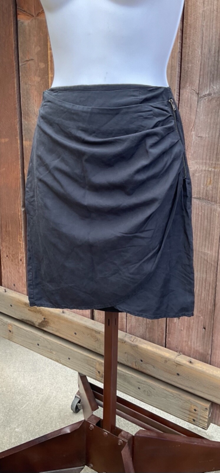Women's Side Zipper Short / Mini Black Skirt Size XS | eBay