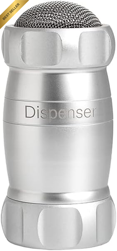 2780 Classic Dispenser Shaker - Anodized Aluminum | Ideal for Dusting Pasta with