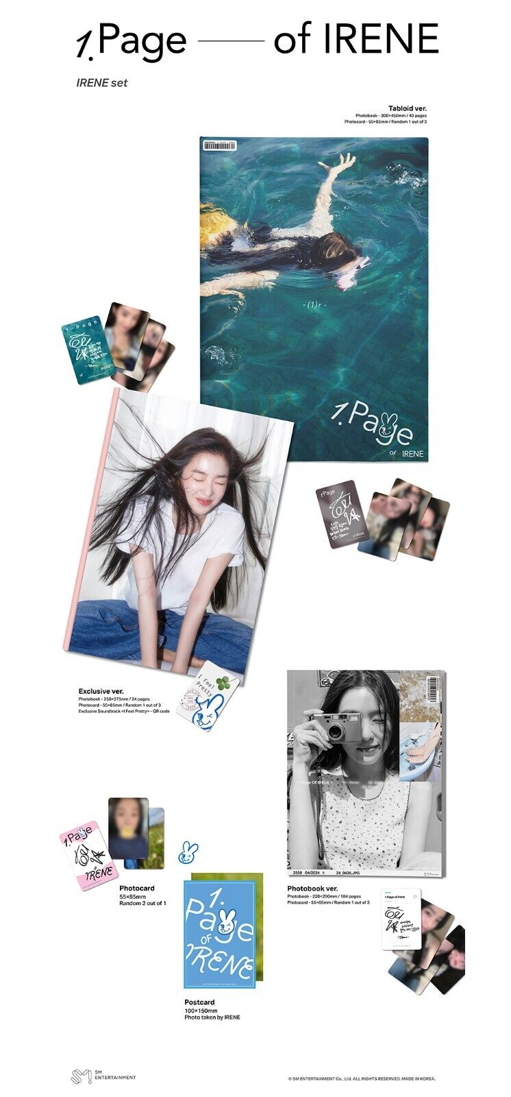 IRENE 1 Page of IRENE RED VELVET Photobook + Tabloid + Exclusive 