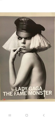 未使用品 レディーガガ LADYGAGA THEFAME MONSTERポスター Rare Lady GAGA THE FAME MONSTER 2009 UK Original Official
