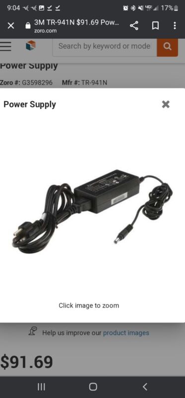 3m Tr-941n power supply for 3m battery charger 