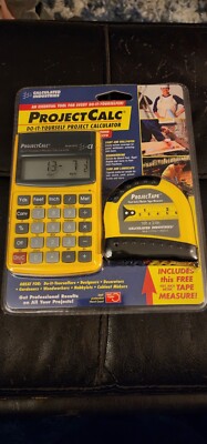Project Calc DIY Project Calculator W/Tape Measure 