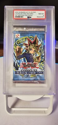 Yugioh - 2002 Legend of Blue Eyes White Dragon LOB Booster Pack 1st Ed PSA 8