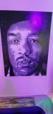 JIMI HENDRIX OIL PAINTING..STUNNING. Artist EGO