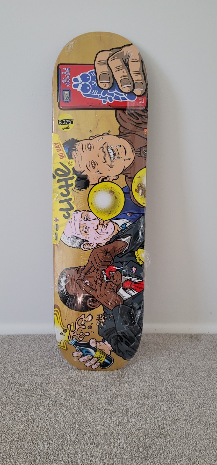 スケートボード cliche Jenkem 8.375 Rare - jenkem x cliche world leaders skateboard deck Sean