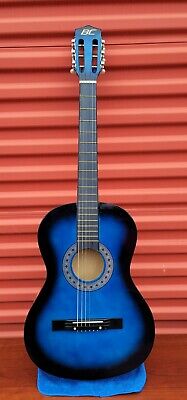 BC Blue 6 String Acoustic Guitar MINT CONDITION  USED TWICE ONLY 