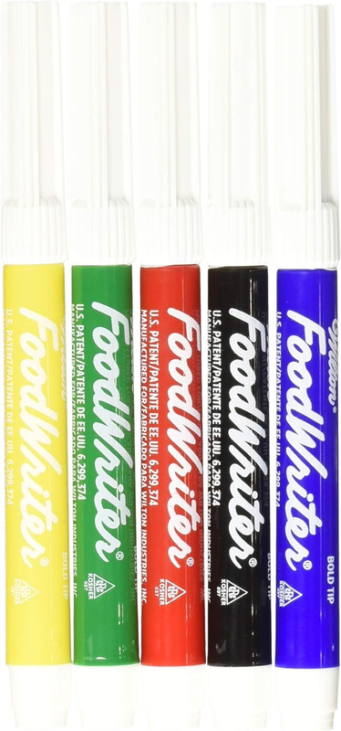 Foodwriter Color Bold Tip Edible Markers, 5-Piece