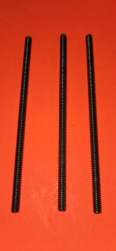 3 Titanium All Threaded Rods 6" Long, 1/4-20 Thread 